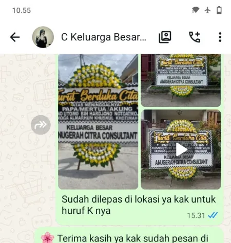 Pengiriman Papan Bunga Duka Kaligawe Gayamsari